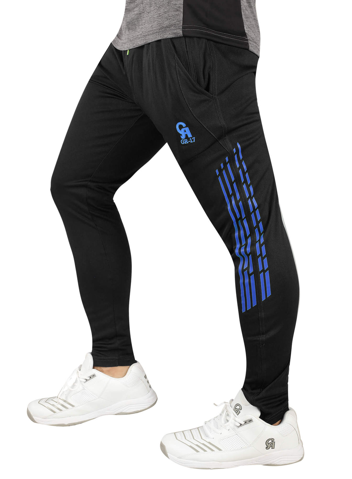 Front view of the CA GR-17 Trouser from Cricketer Point displaying the smart regular body fit design.