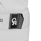 Side view of the ergonomic, lightweight profile design built into the CA Performance 15000 Thigh Pad White.