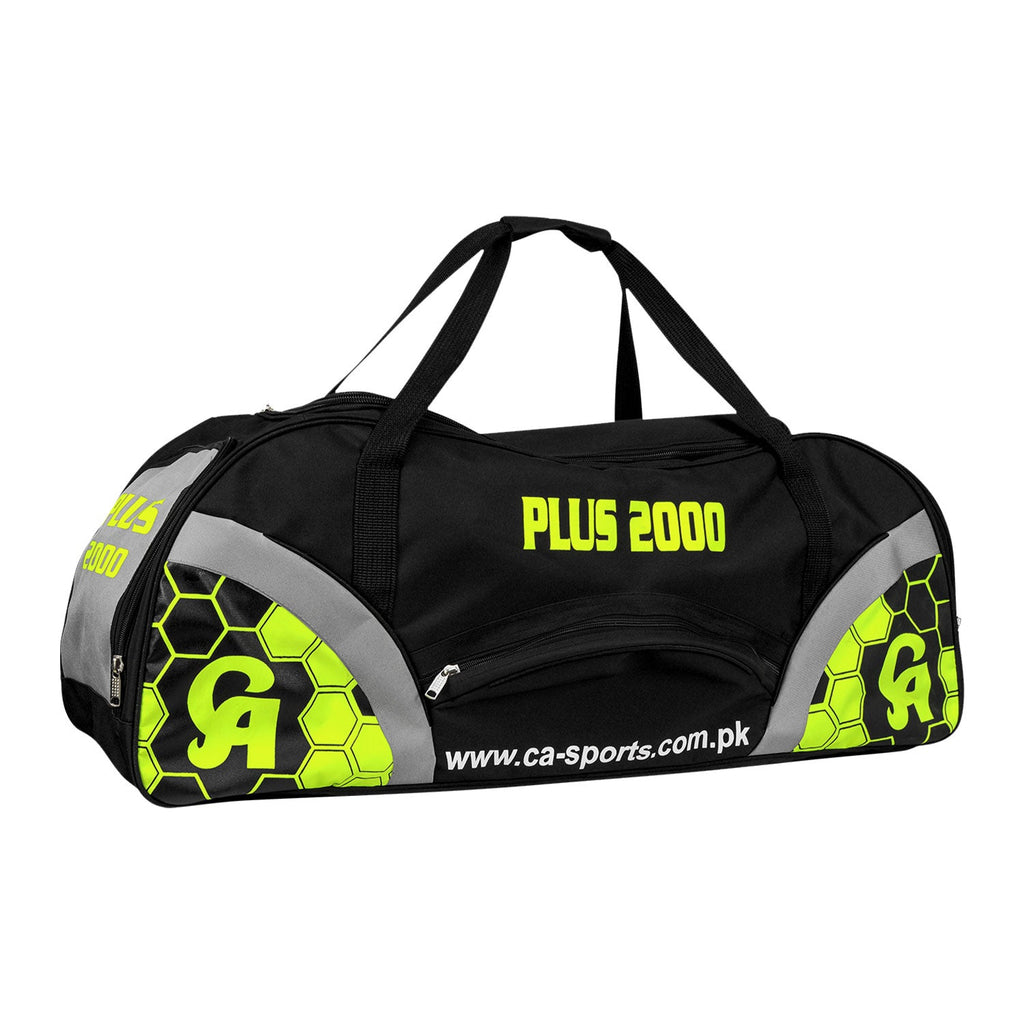 Side view of the CA Plus 2000 Kit Bag showing the heavy-duty utility pockets and clean stitched handles.