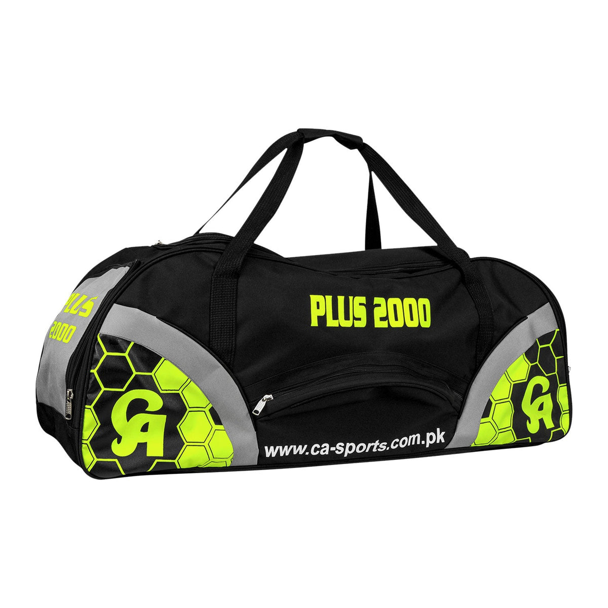 Side view of the CA Plus 2000 Kit Bag showing the heavy-duty utility pockets and clean stitched handles.