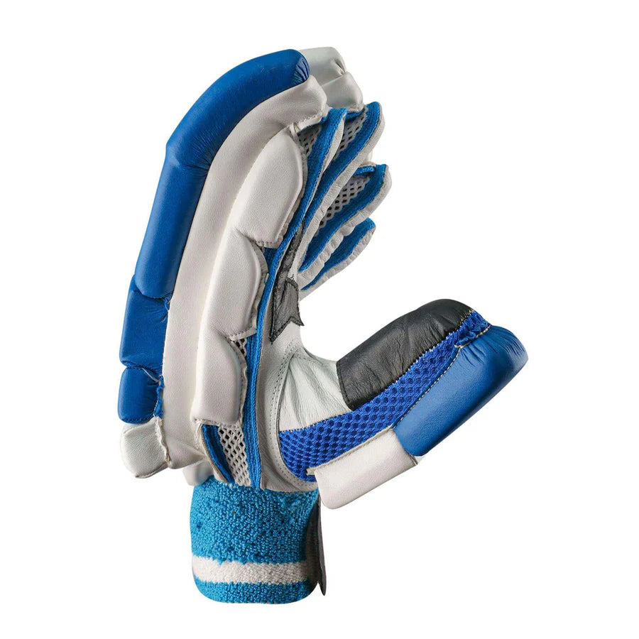 Side view of the CA Plus 8000 Batting Gloves showcasing the double protection layer on the lead fingers.