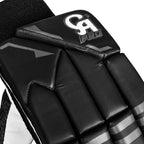 Interior look at the soft inner padding lining and stitched seams of the CA Pro 10000 Batting Gloves Black.