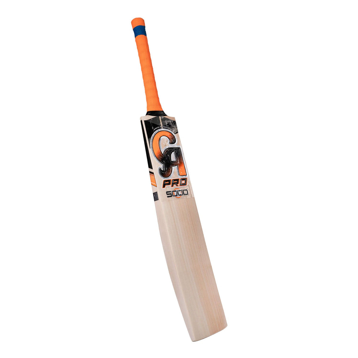 High-vis fluorescent design on the CA Pro 5000 English Willow Cricket Bat