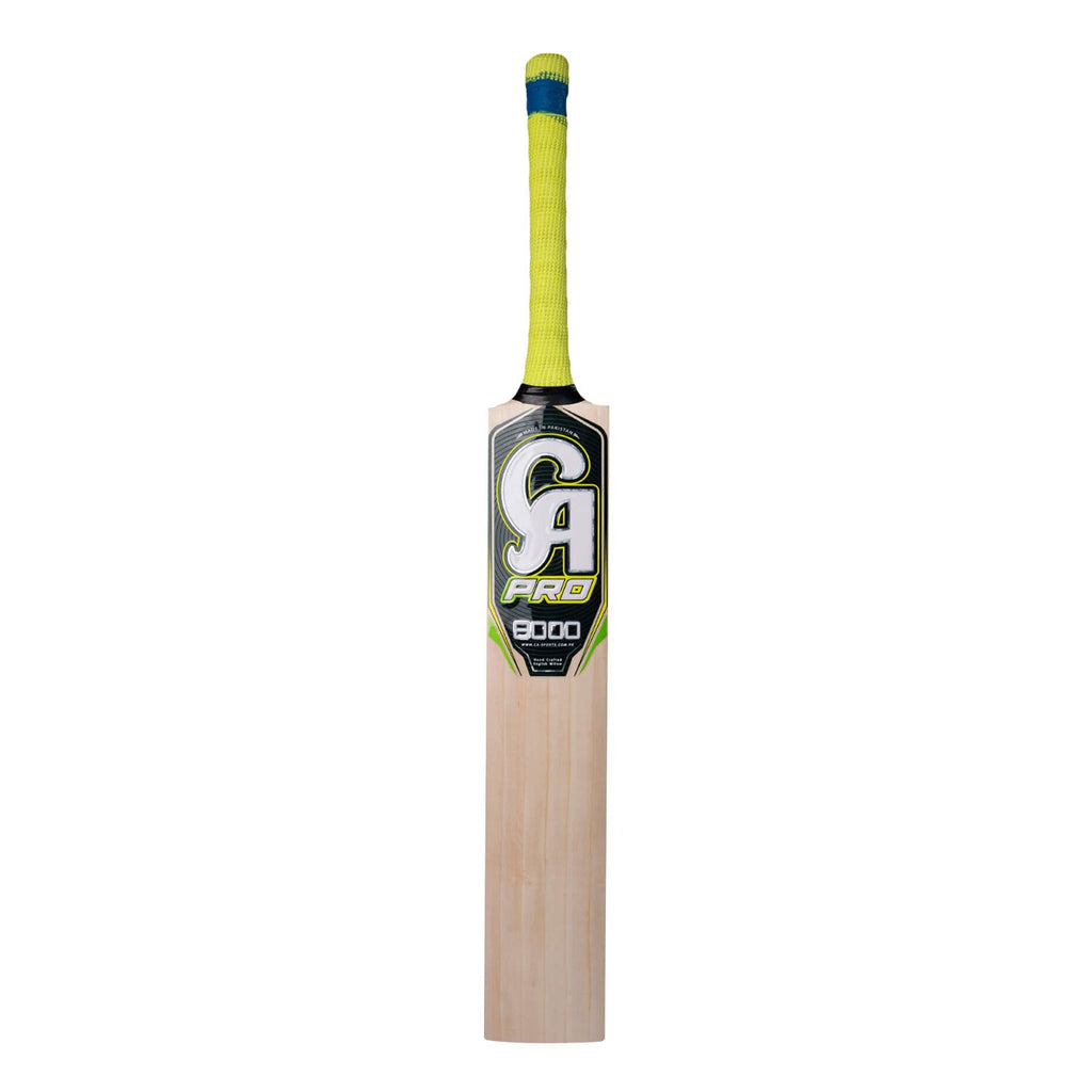 High-vis fluorescent design on the CA Pro 5000 English Willow Cricket Bat


