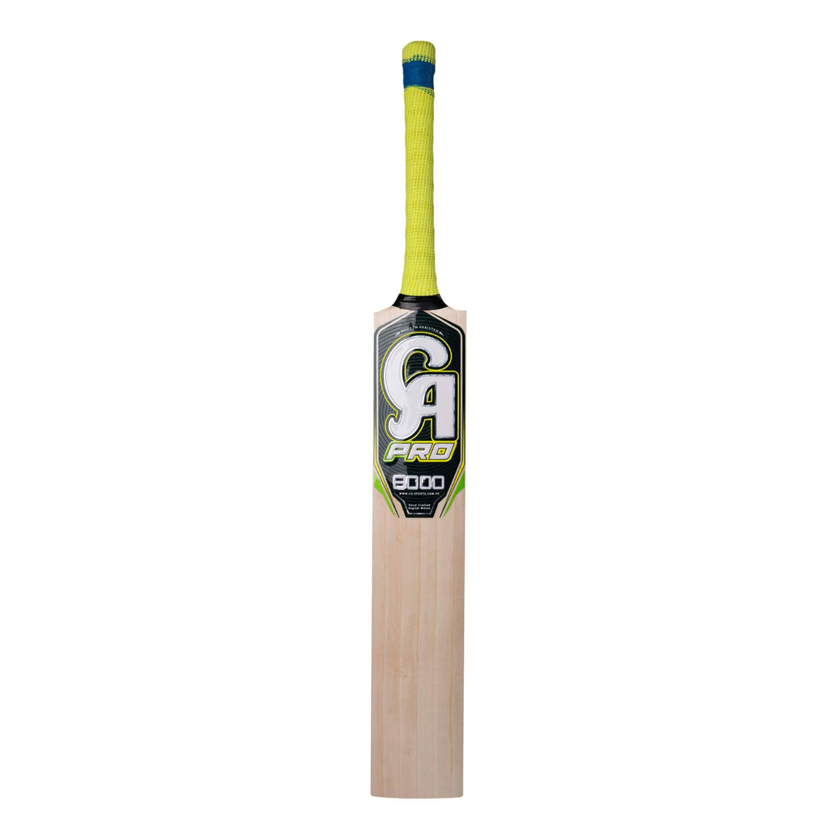 High-vis fluorescent design on the CA Pro 5000 English Willow Cricket Bat


