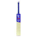 The CEAT Buland cricket bat held in a batting grip, demonstrating its comfortable and natural feel.