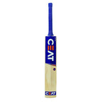 Cricket bat held in playing stance showing comfortable grip