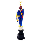 Crown's Blue And Gold Butterfly Streak Cricket Trophy – view 2