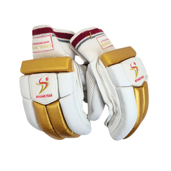 Ds White /Gold Junior Batting Gloves