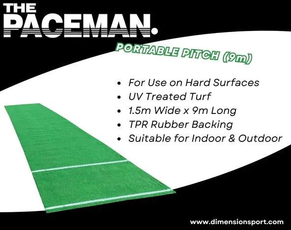 Dimension Sports Paceman Portable Pitch (9m) Cricket Ground Equipment – view 2