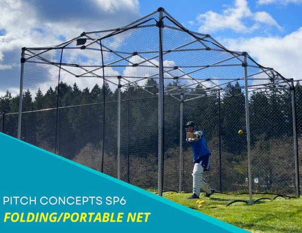 Dimension Sports Pitch Concept Sp6 Folding Portable Batting Net Cricket Training Equipment – view 5