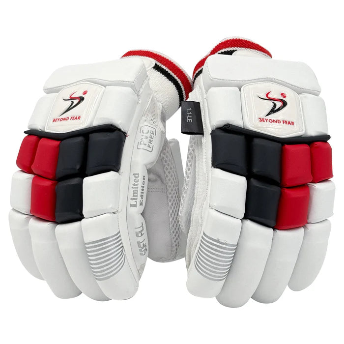 DS 1.1 L.E Batting Gloves Black/Red Cricket Batting Equipment
