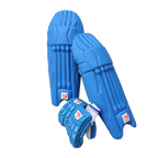 DS Blue Cricket Pads & Gloves Set