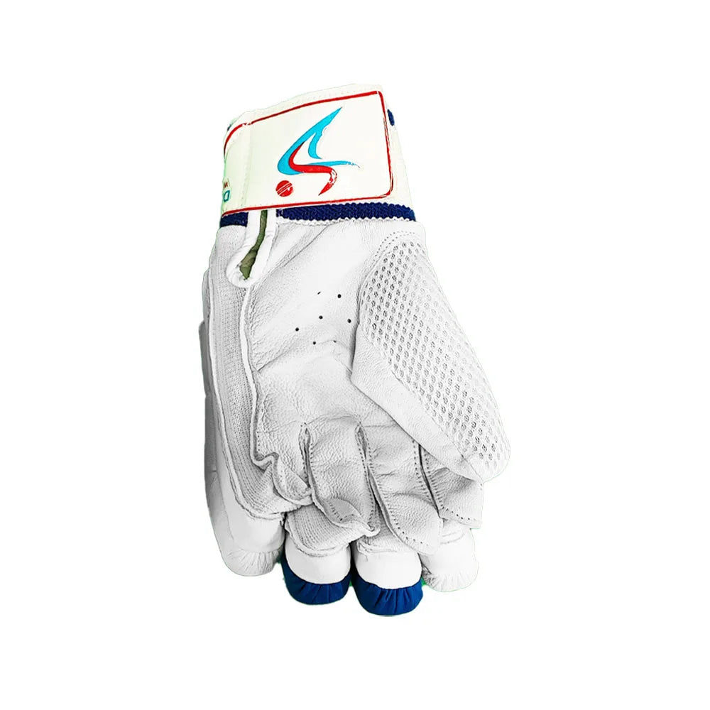 DS Blue / White 1.0 Batting Cricket Gloves junior – view 2