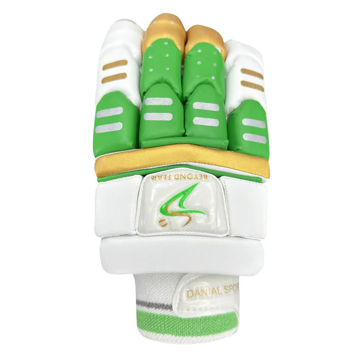 DS Cricket Batting Gloves Green/Gold – view 2