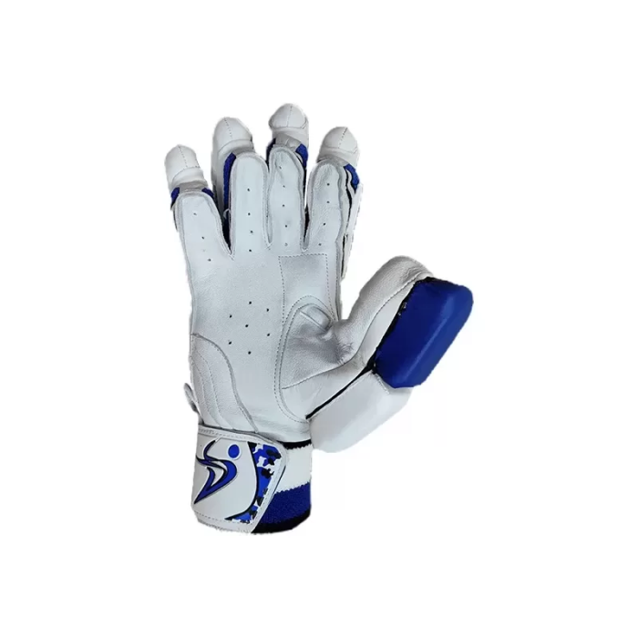 DS D 1.0 White/Blu Batting Gloves Adult Cricket Batting Equipment – view 4