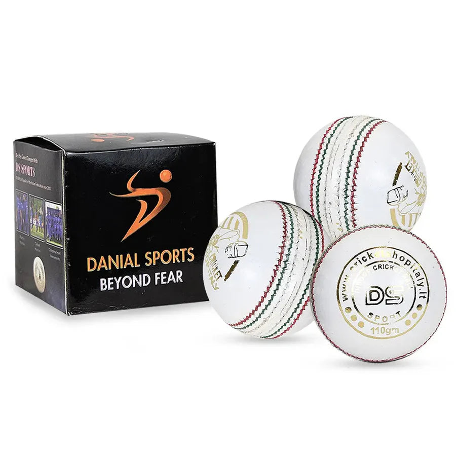 Pack of 6 premium leather DS Indoor Cricket Balls