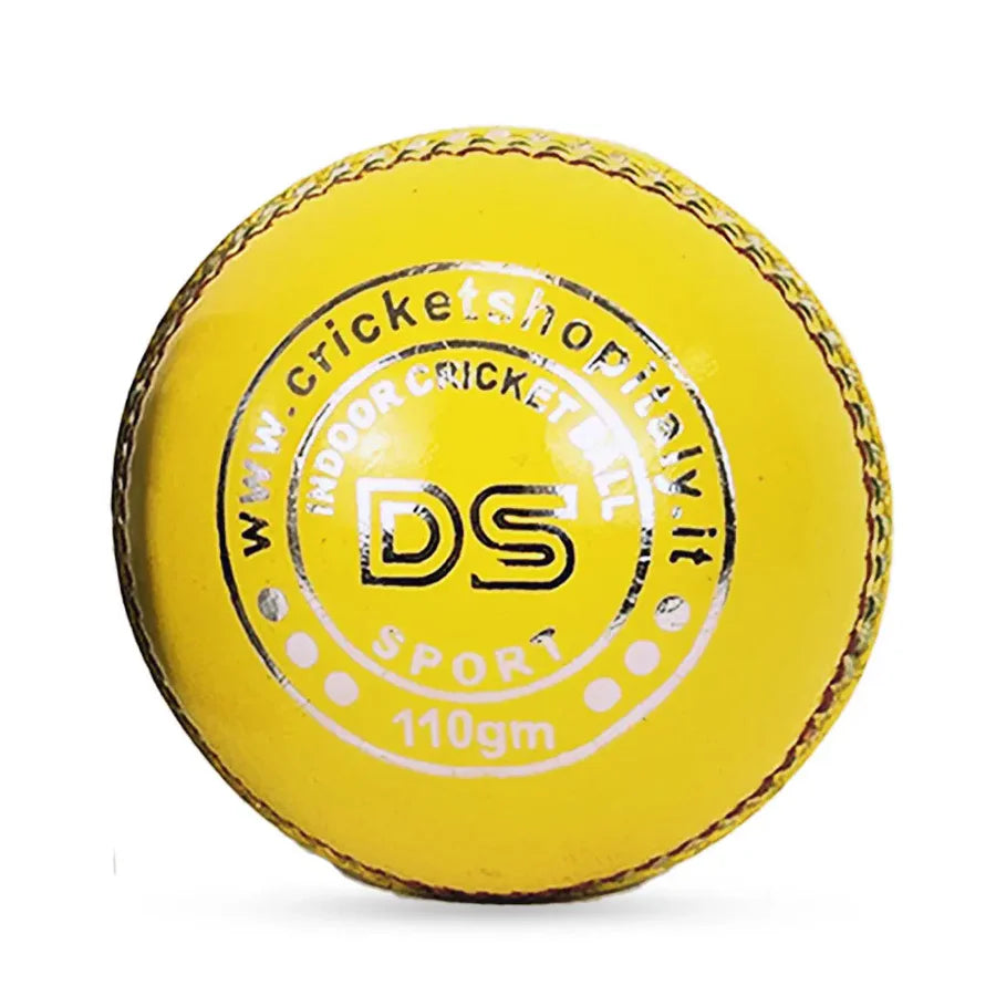 DS Indoor Cricket Ball traditional stitched seam detail