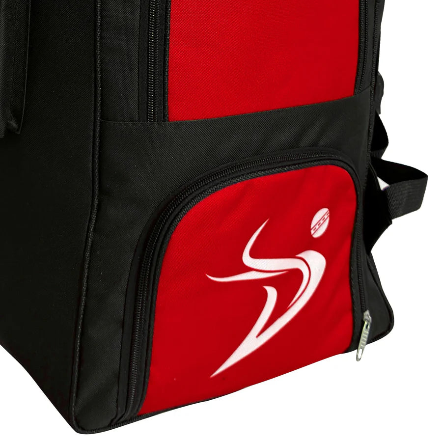 DS Star Duffle Cricket Bag Black/ Red – view 4