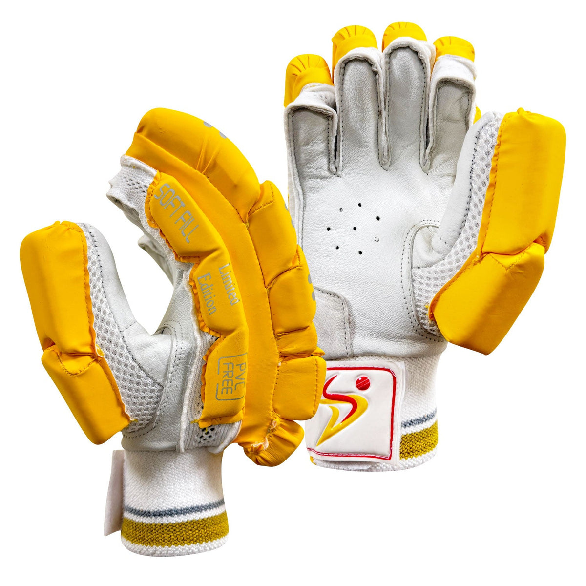 DS Yellow Batting Gloves (Adult) Cricket Batting Equipment – view 4