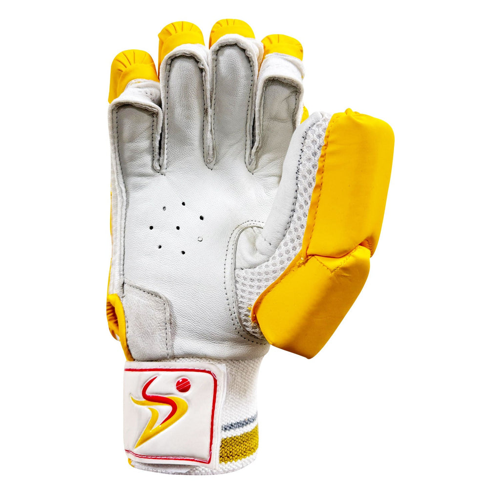 DS Yellow Batting Gloves (Adult) Cricket Batting Equipment – view 5