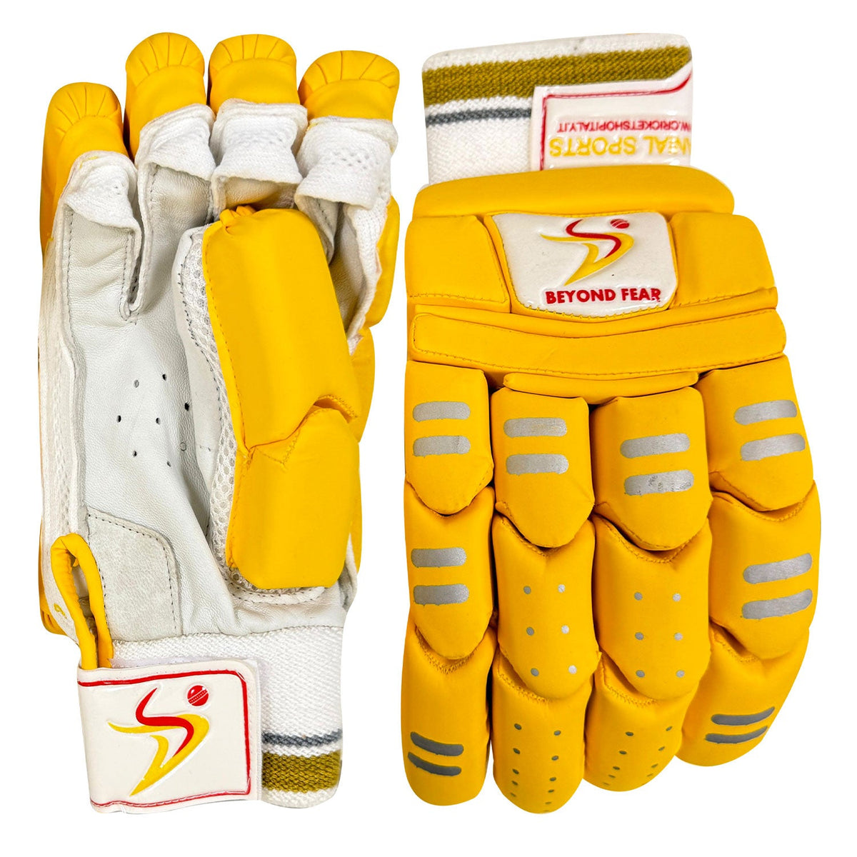 DS Yellow Batting Gloves (Adult) Cricket Batting Equipment