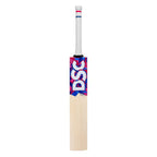 Detail of the protective scuff sheet and brand logo on the DSC Intense Rage English Willow.

