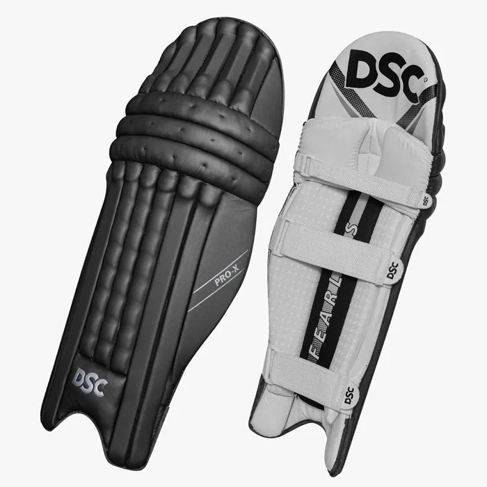 DSC Pro X Batting Leg Guard Black Cricket Batting Equipment – view 4