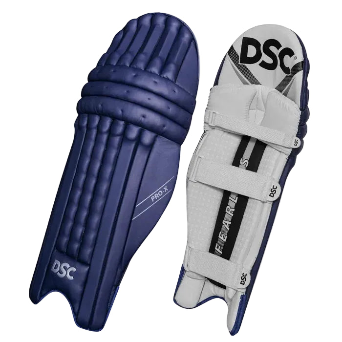 DSC Pro X Batting Leg Guard Navy Cricket Batting Equipment – view 2