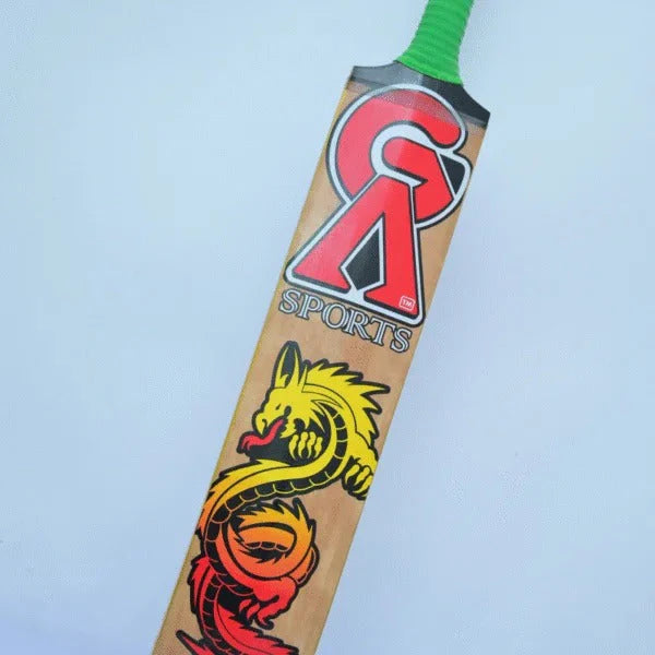GA Dragon Tape Ball Bat Premium Kashmiri Pakistani Willow Strong Durable Cricket Bat
