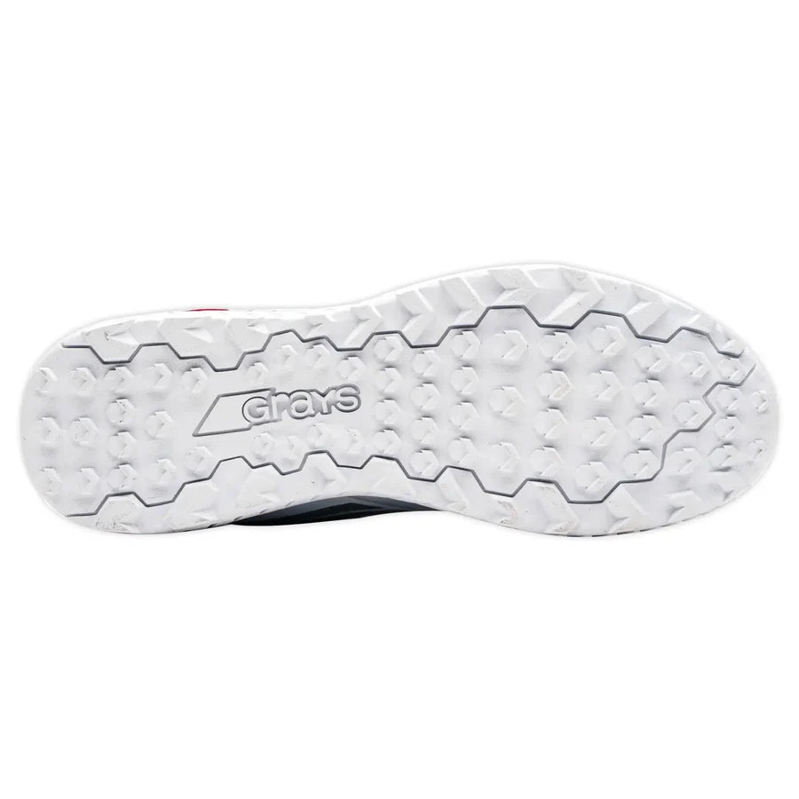 Player's-eye view of the Revo Pro 2.0 batting shoes, highlighting the comfortable tongue and fit.