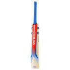 Back view of Gray Nicolls Stratos 1.0 4 Star Cricket Bat at Cricketer Point displaying mid blade swell profile.