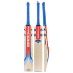 Front view of Gray Nicolls Stratos 1.0 4 Star Cricket Bat at Cricketer Point displaying natural blade wood grains.
