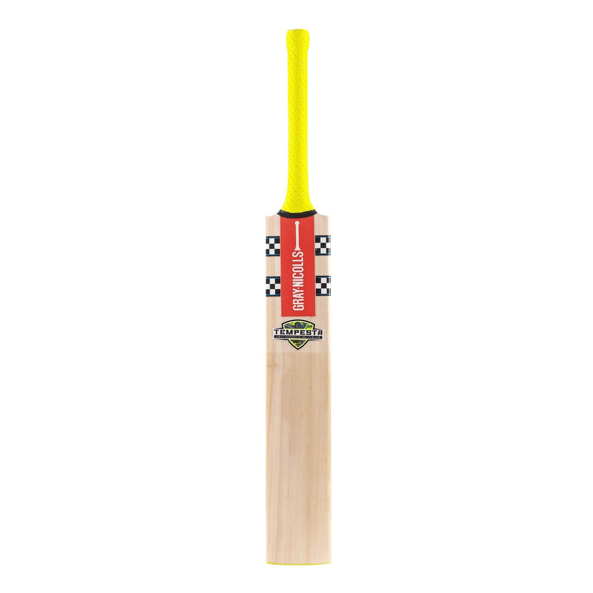 Side profile of Gray Nicolls Tempesta 1.0 300 Cricket Bat displaying thick edges and even-low bow curve.