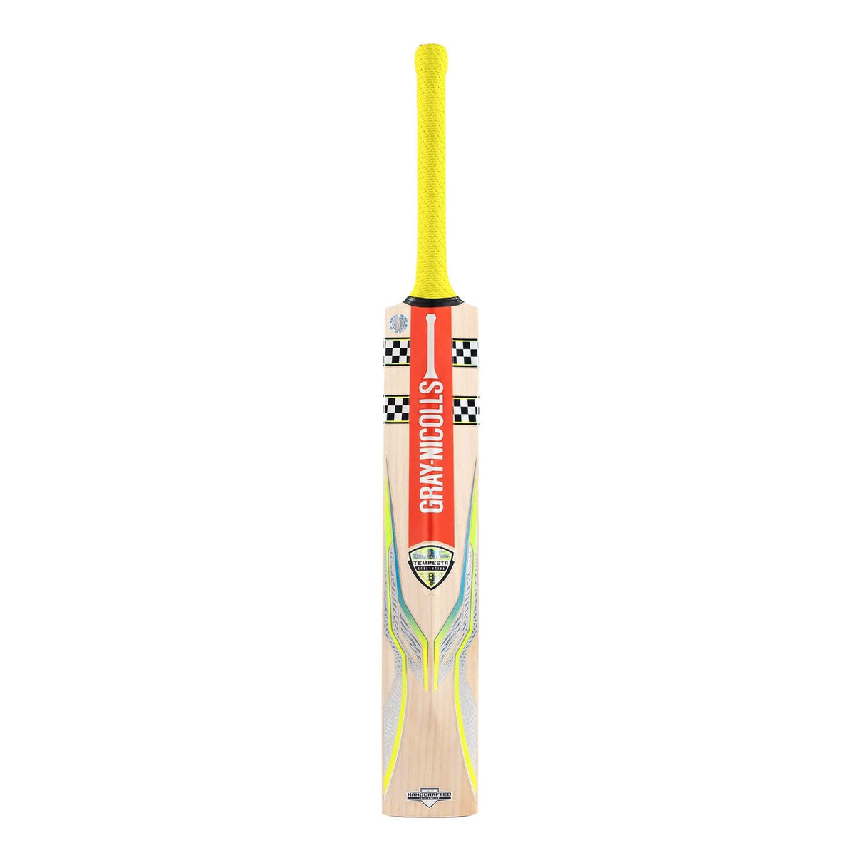 Base view displaying the square toe construction of the Gray Nicolls Tempesta 1.0 300 Cricket Bat.