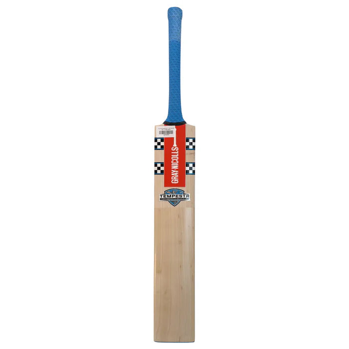 Front view of Gray Nicolls Tempesta Gen 1.1 300 Cricket Bat at Cricketer Point showing full profile face