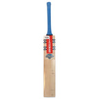 Back view of Gray Nicolls Tempesta Gen 1.1 300 Cricket Bat at Cricketer Point showing duck-bill toe design.