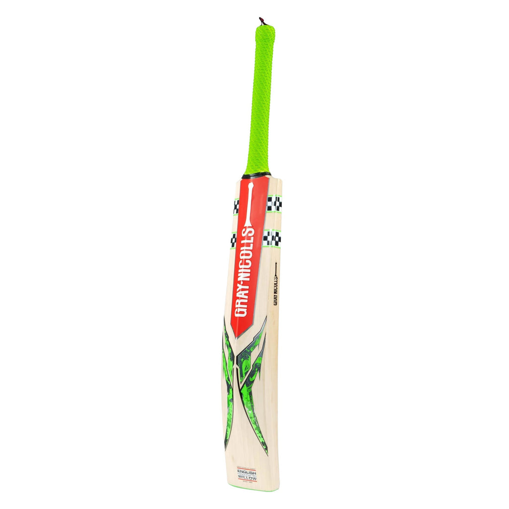 Side profile of Gray-Nicolls Ventus Gen 1.3 5 Star Cricket Bat displaying thick edges and even-low bow.