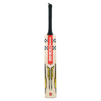 Angled view of Powercurve semi-rounded face on Gray Nicolls Victus 200 English Willow Cricket Bat at Cricketer Point.