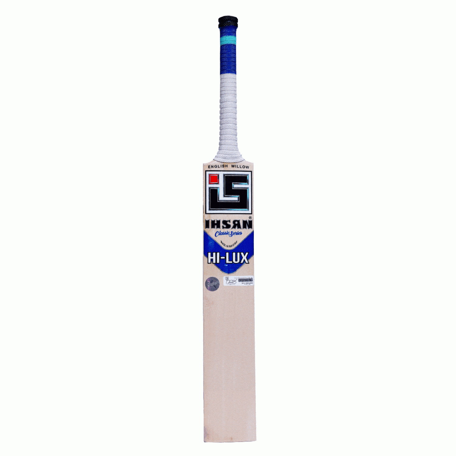 The HI Lux bat balanced on a hand, demonstrating its excellent pickup and weight distribution.