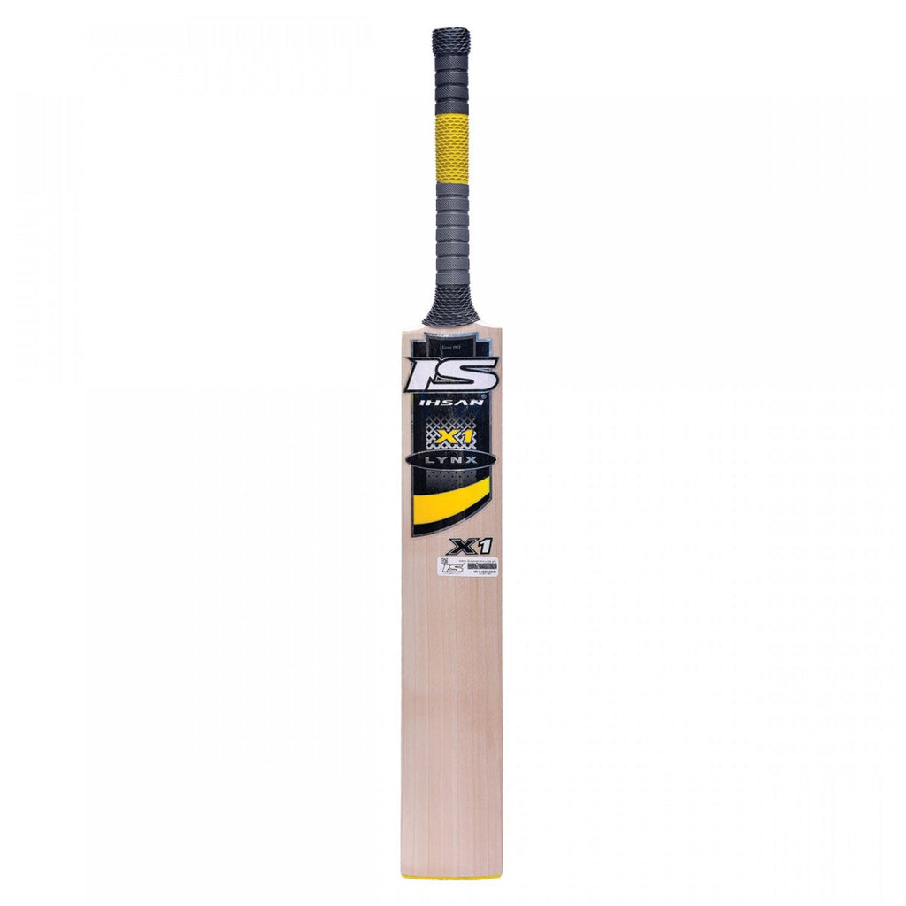 Ihsan Lynx X1 English Willow Cricket Bat handle close-up
