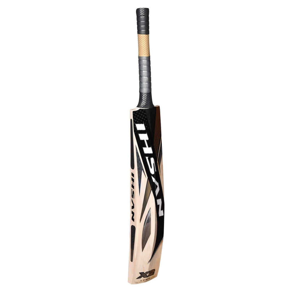  Ihsan Lynx X2 English Willow cricket bat with a large sweet spot and thick edges.