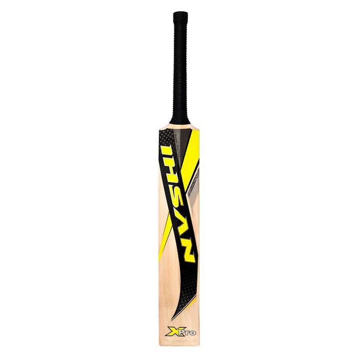 Close-up of Ihsan XPro bat in action during match