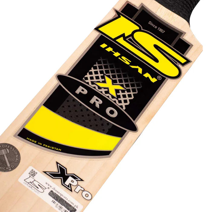 Player celebrating boundary with Ihsan XPro bat raised high