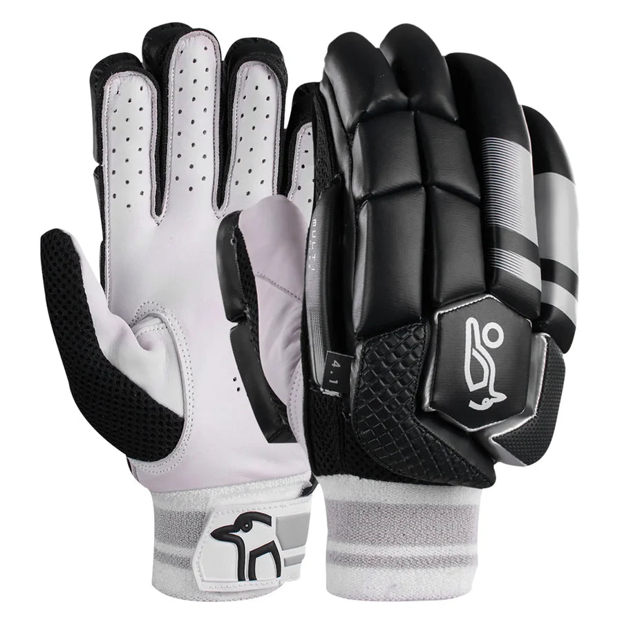 Kookaburra 4.1 T/20 Batting Gloves Black Cricket Batting Equipment