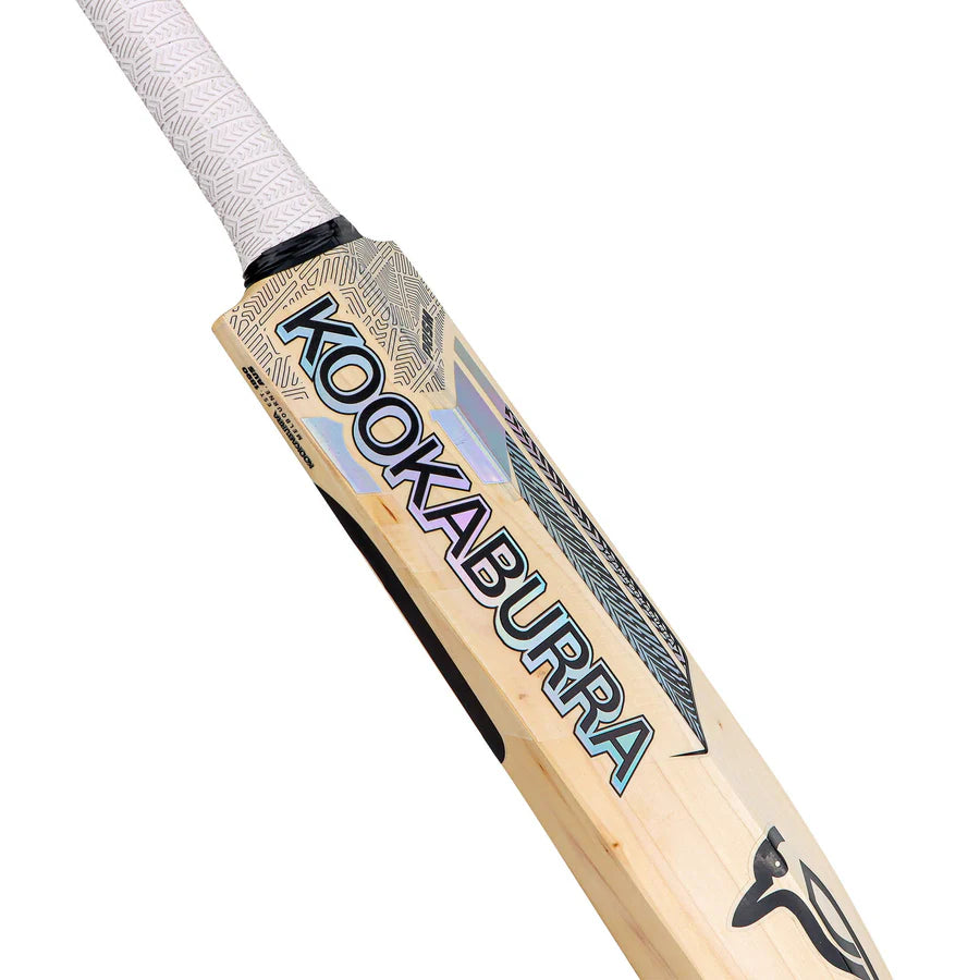 Close-up of Kookaburra Prism 4.1 Hero – 35mm rounded edges for clean striking

