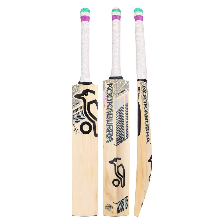 Kookaburra Prism 4.1 Hero Cricket Bat – Grade 3+ English Willow front profile view

