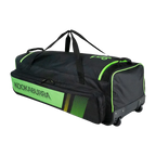 Kookaburra PRO 3500 Wheelie Cricket Bag Black/Neon Green