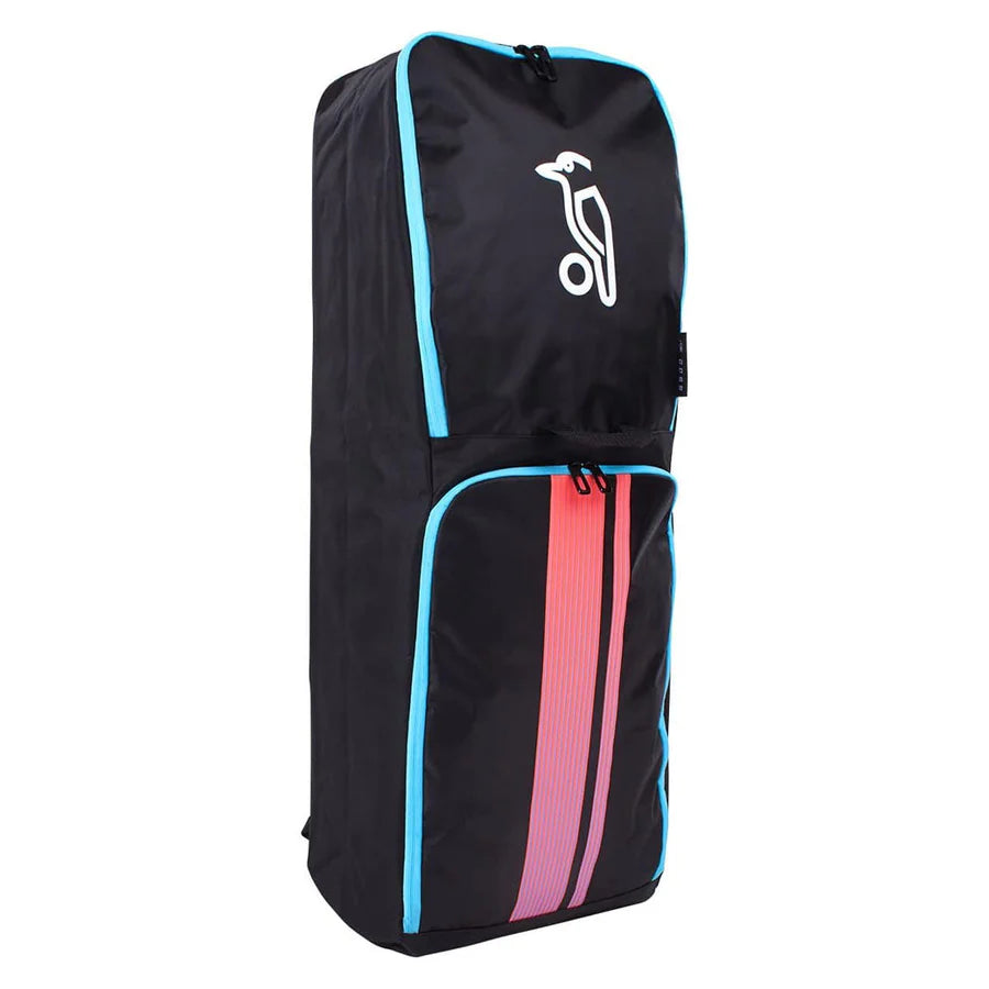 Kookaburra D5500 Duffle Bag Black main compartment opened showing spacious interior

