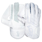 Kookaburra SC 1.1 Wicket Keeping Gloves front view showing premium sheep leather palm

